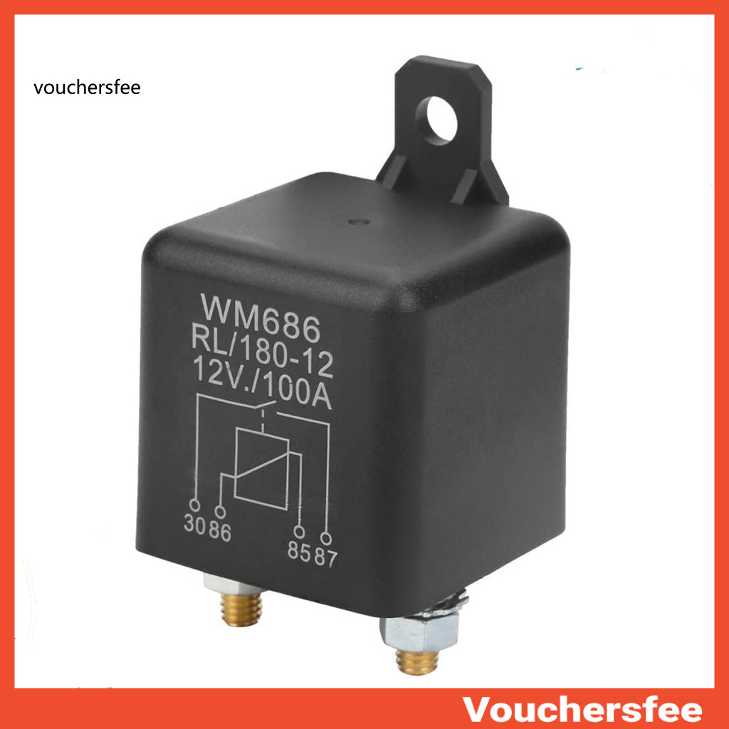 [VOU] WM686 100A RL/180 12V DC ป้องกันฝุ่นยานยนต์ Fused อุปกรณ์เสริมรีเลย์สตาร์ทรถยนต์