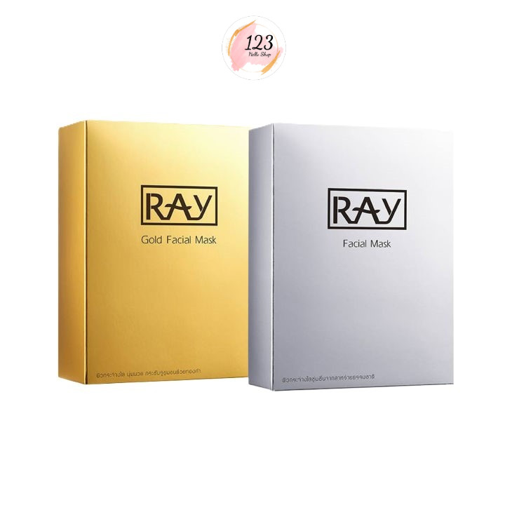 Ray Facial Mask (10แผ่น/กล่อง) แผ่นมาสก์หน้า ✨