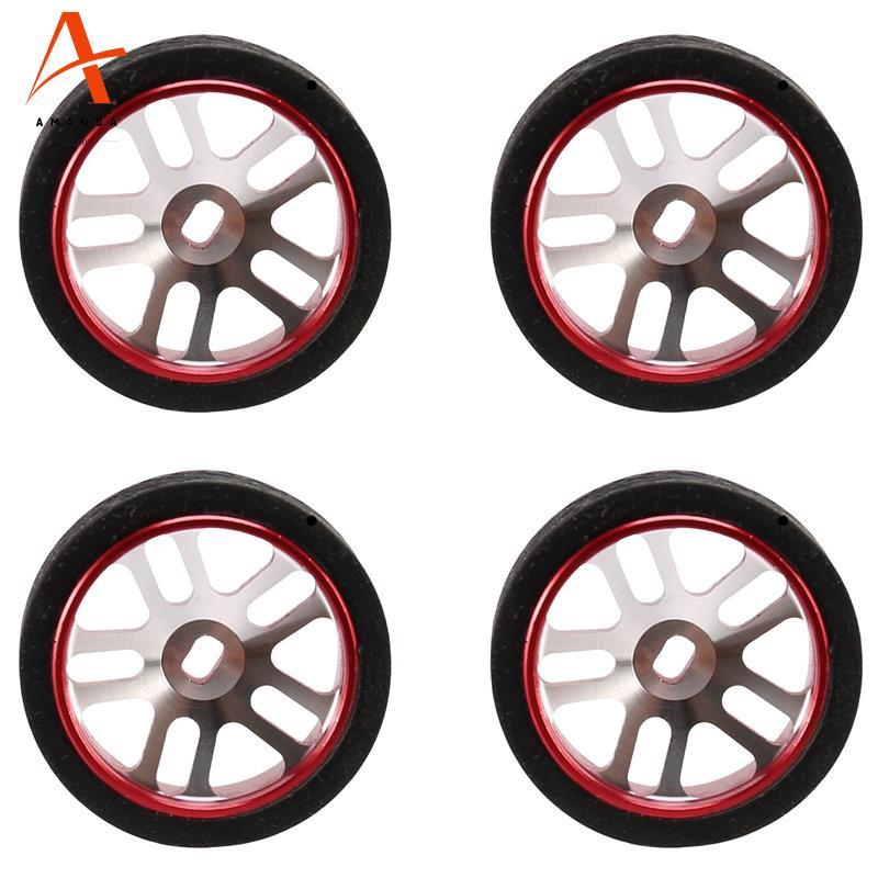 4 ชิ้น RC รถยางและล้อสําหรับ K969 K989 K999 P929 Iw04M Iw02 Rm02 Rm03 Dgawd Mini-Z RC 1/28 อะไหล่รถย