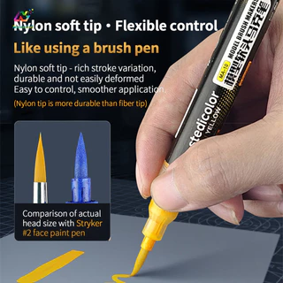 Sedi รุ่น Marker Soft Tip วาล์วด้านหน้าน้ําอะคริลิค Marker สําหรับ Miniature Mecha สําหรับ Gundam รูป DIY Art ภาพวาดหัตถกรรมสีและ Touch Up เครื่องมือ MA-10 ถึง MA-15