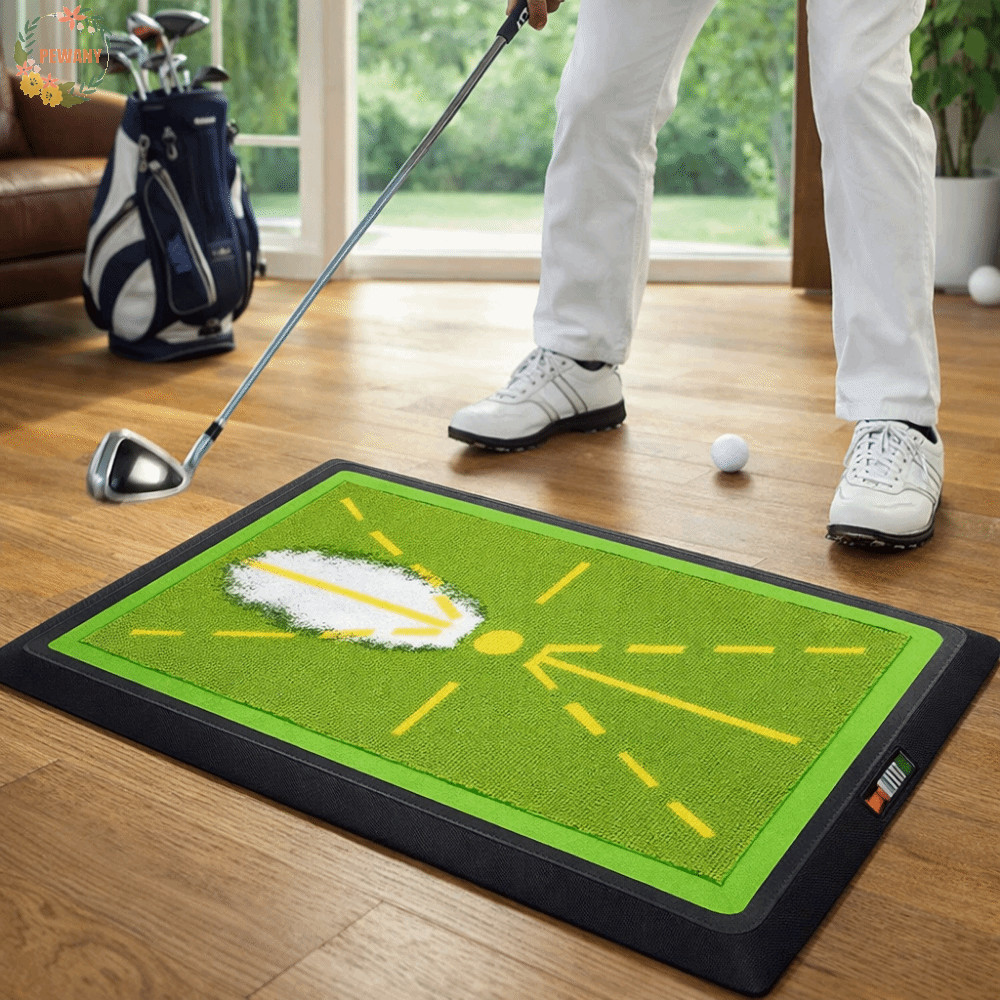 PEWANY Golf Training Pad, คุณภาพสูง Ball Display Track Golf Strike Mat, Swing Exerciser Trace Detect