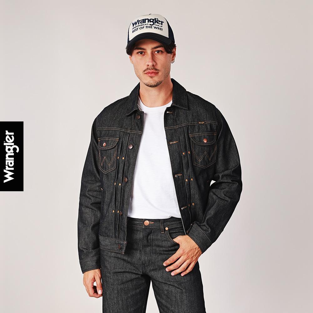 WRANGLER เสื้อแจ็กเก็ตยีนส์ (ริมขาว)ผู้ชาย คอลเลคชั่น Wrangler Legends รุ่น WR S126MJKTN01 สียีนส์ผ้าดิบ ราคา ถูกที่สุด ดีลบีเคเค