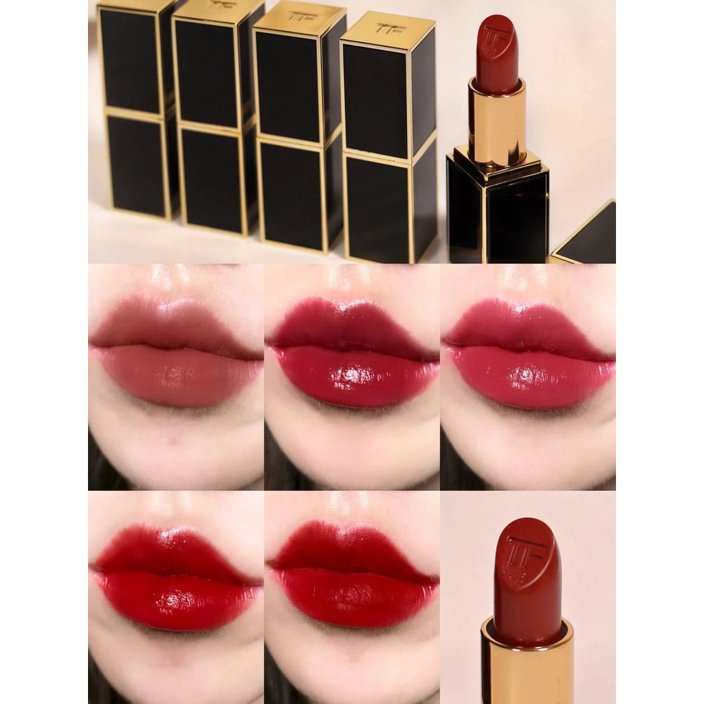 [Mingtongding เวอร์ชันจริง] TomFord TomFord TF Black Tube Lipstick สีใหม่ N1/N2 Dolce/N3/100 สีชานม/