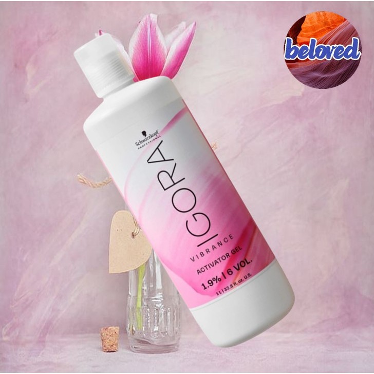 Schwarzkopf Igora Vibrance Activator Gel 1.9% 6 Vol 1000 ml ช่วยปกป้องเส้นผมระหว่างกระบวนการทำสีผมแบ