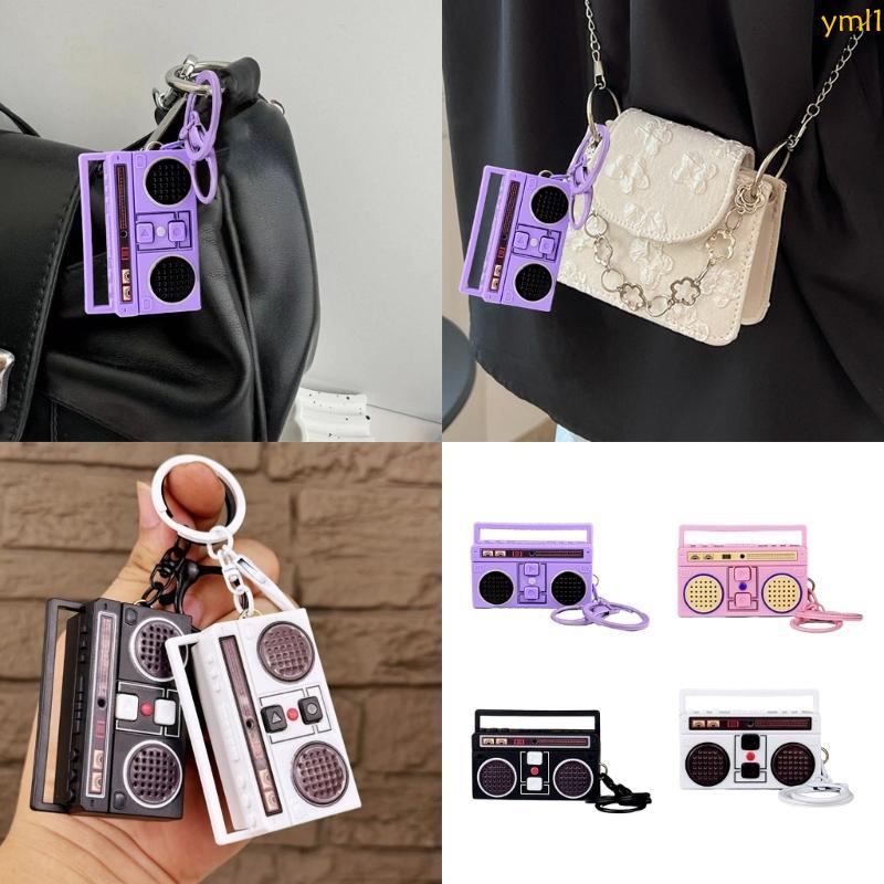 Yml1 Creative Voice Recorder พวงกุญแจเทปบันทึกพวงกุญแจ Mini บันทึกตลกเครื่องเล่นเพลงจี้ Mini Voice R