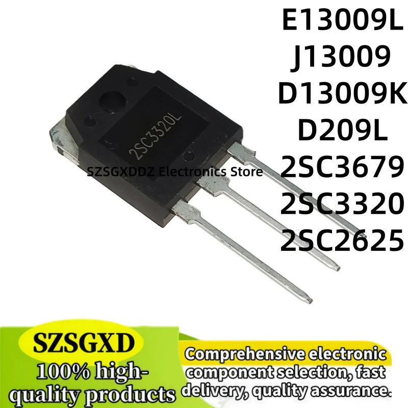 5PCS D209L D13009K J13009 2SC3320 2SC3679 2SC2625 E13009L TO-3P Field Effect ทรานซิสเตอร์
