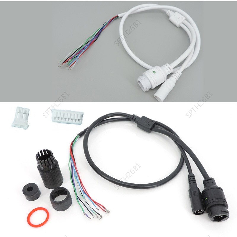 9 core POE LAN สําหรับกล้องวงจรปิด IP กล้องโมดูล RJ45 DC power 12V ประเภทมาตรฐานไม่มี 4/5/7/8 สายไฟส