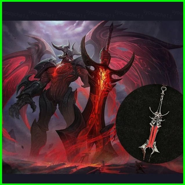 SY1 LOL League of Legends Aattrox สร้อยคอแฟชั่นอเนกประสงค์คอโซ่เกมอุปกรณ์ต่อพ่วงเครื่องประดับ YS1
