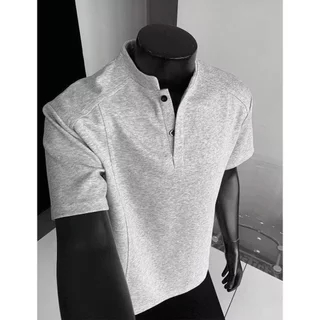 MR-DEER เสื้อยืดคอจีน เสื้อยืดผู้ชาย เสื้อยืดแฟชั่น สีพื้น รุ่น M70