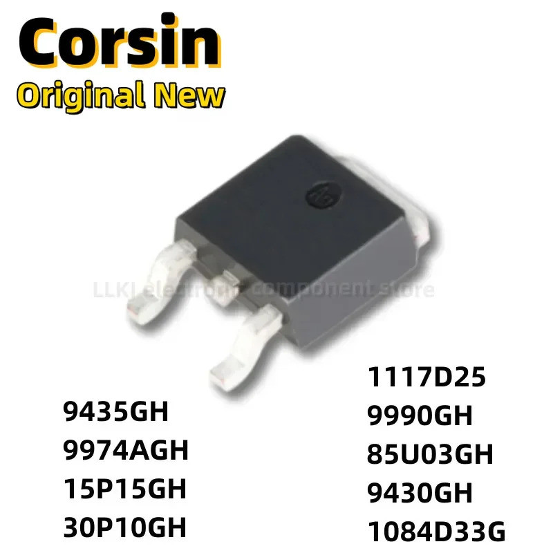 5PCS AP9435GH AP9974AGH AP15P15GH AP30P10GH AP1117D25 AP9990GH AP85U03GH AP9430GH AP1084D33G TO252 M