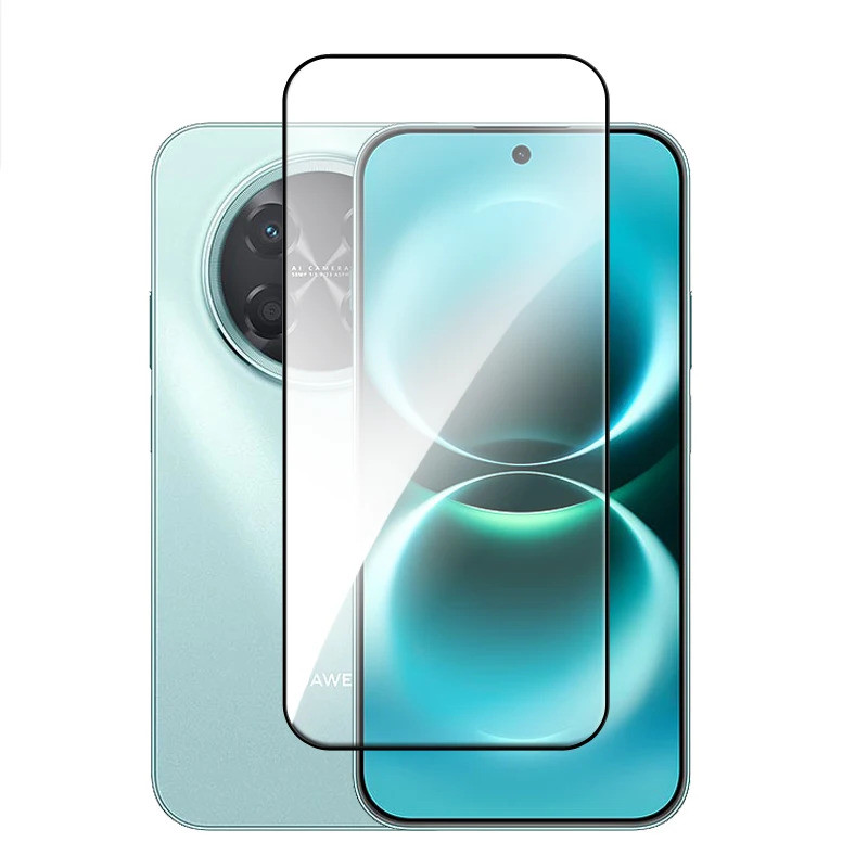 สําหรับ Huawei Enjoy 90/90 Plus/90 Pro Max/90m Plus ป้องกันหน้าจอคลุมทั้งหมดสีดําขอบกระจกนิรภัยป้องก