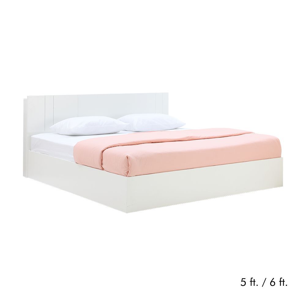 HomeHuk เตียงนอน รุ่นเมโลเดียน - สีขาว