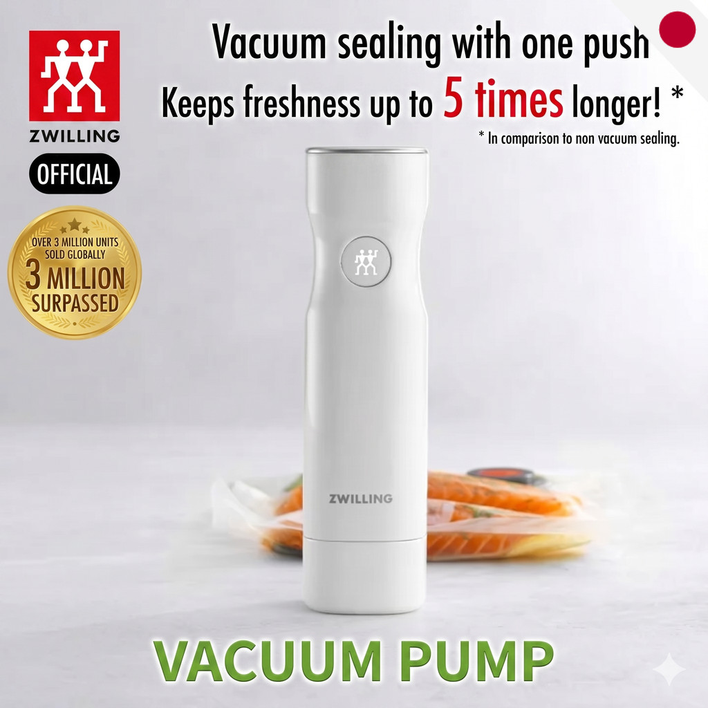 เครื่องซีลสุญญากาศ ZWILLING Fresh & Save - เครื่องปั๊มสุญญากาศแบบพกพาสำหรับเก็บรักษาอาหาร รุ่น