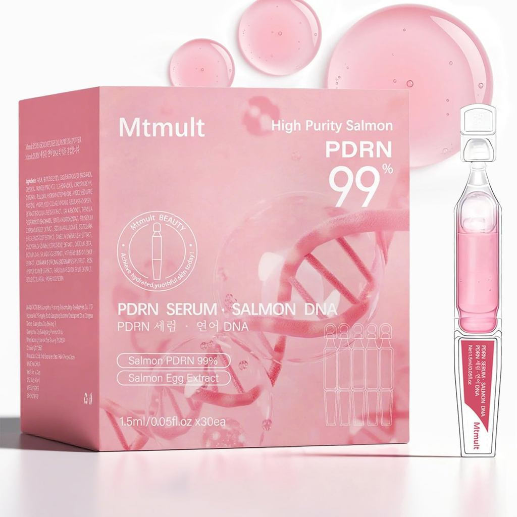 Mtmult Salmon DNA PDRN Essence-Anti-Aging Ampoule มีปลาแซลมอน 99% DNA PDRN คอลลาเจนและกรดไฮยาลูโรนิก