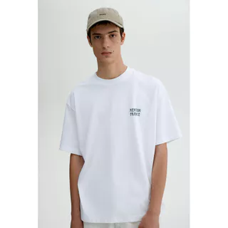 H&M(เอชแอนด์เอ็ม) เสื้อยืดพิมพ์ลายแบบหลวม Men Loose Fit Printed T-shirt 1034065_17