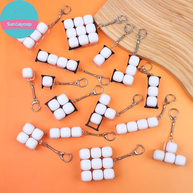 Sund Mini คีย์บอร์ดพวงกุญแจ 1 2 3 4 9 คีย์ Custom Keycap DIY ปุ่มขนาดเล็กแบบพกพานิ้วมือของเล่นสําหรับโรงเรียน Home โต๊ะ TH