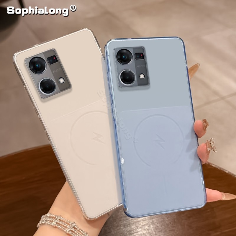 แฟชั่นสําหรับ OPPO Reno7 Reno8 4G F21S F21 Pro CPH2363 CPH2461 CPH2457 ซิลิโคนใสนุ่มบางเฉียบกลับฝาคร