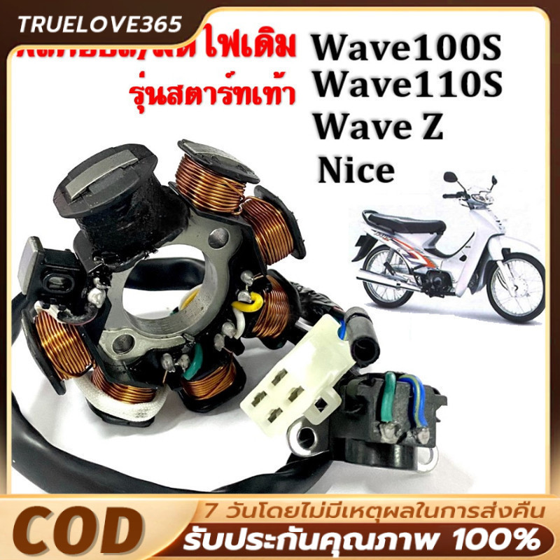 มัดไฟ ฟิลคอย ฟิลย์คอล์ย มัดข้าวต้ม ฟิลย์คอล์ย ชุดใหญ่ HONDA WAVE100s, WAVE110s, WAVE Z, NICE ฟิลคอยล์ เวฟ100 ตัวเก่า