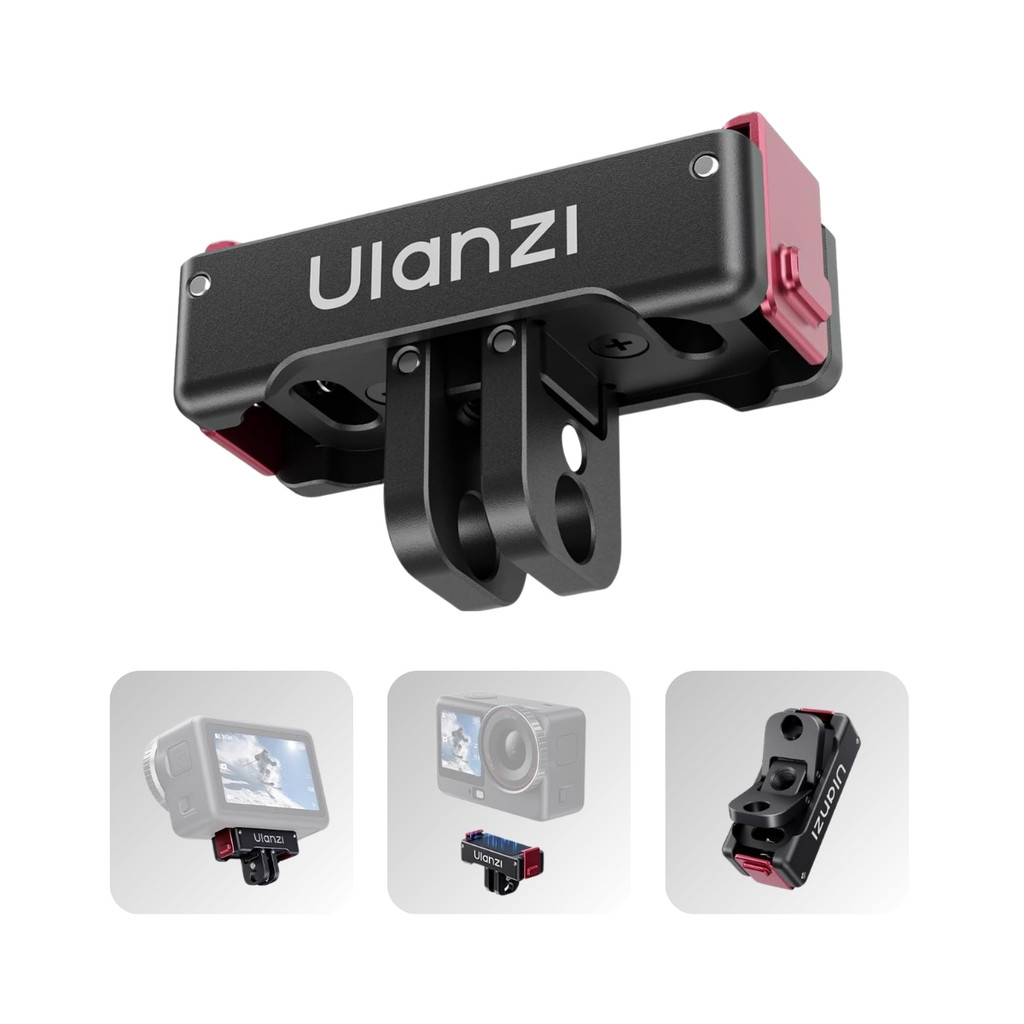 Ulanzi OA24 อะแดปเตอร์แม่เหล็ก ตัวแปลงปลดเร็ว รองรับกล้อง DJI Osmo Action 6 / Nano สำหรับ Creator