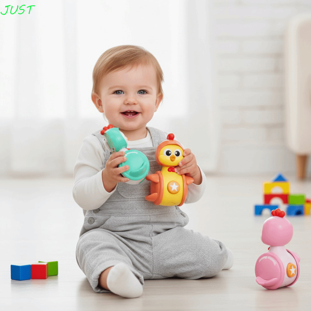 JUST Chicken Gliding Tumbler Toy, Fun Design Early Education Toy, Gift Tumbler Toy Gliding Motion Ea