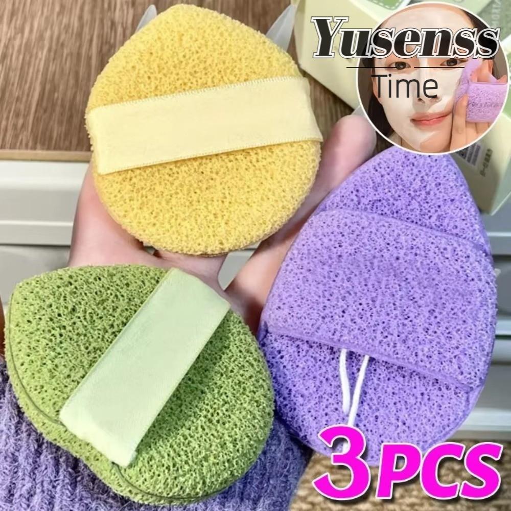 YUSEN พัฟทําความสะอาดขัดผิวฟองน้ําหนาฟองน้ํากําจัดสิวหัวดําฟองน้ําโฟมทําความสะอาดโคลนใช้เครื่องสําอา