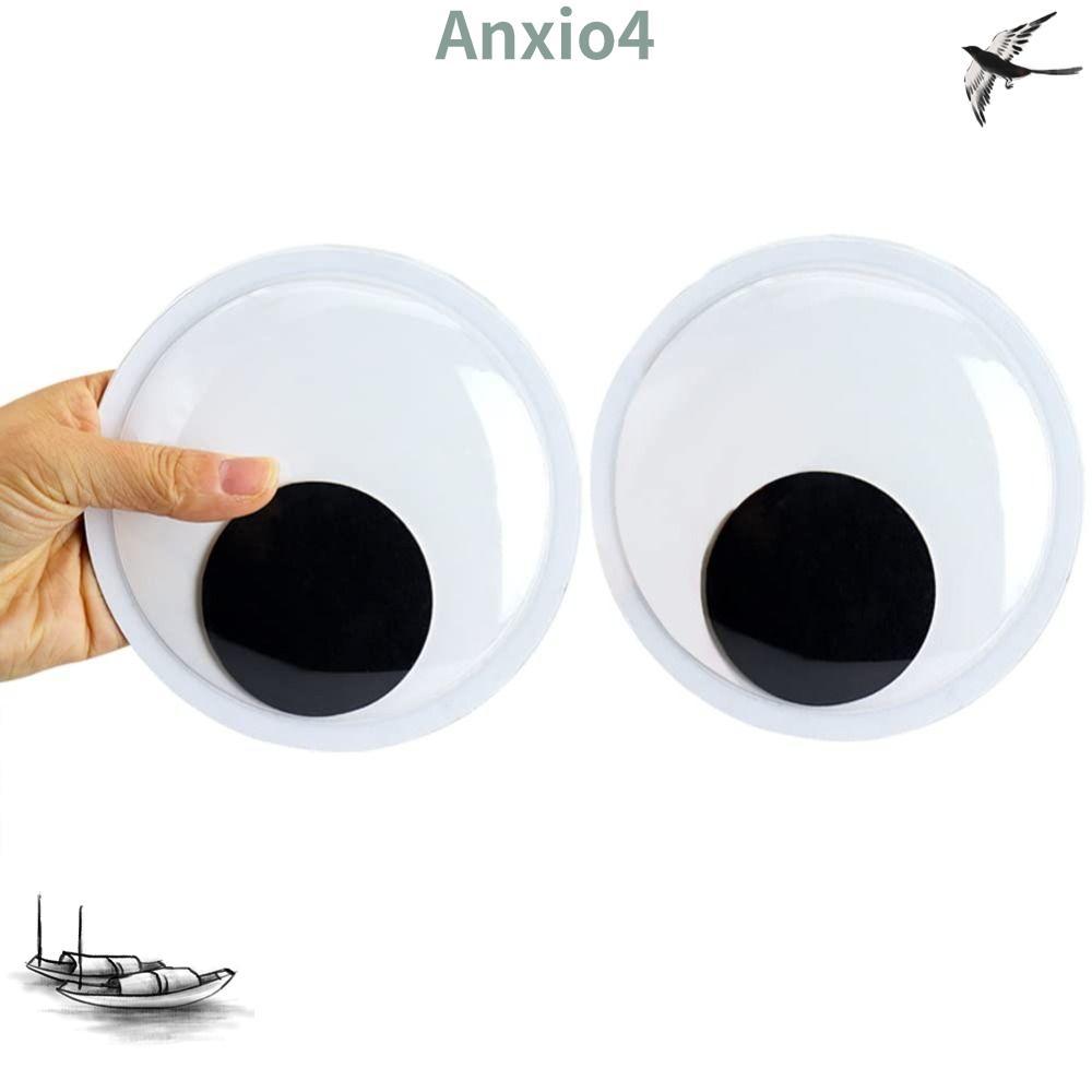 ANXIO4 6PCS Giant Googly Eyes, Giant 5.9 นิ้วสีดําสีขาว Googly Eyes, Googly Wiggle Eyes สีขาว Self ก