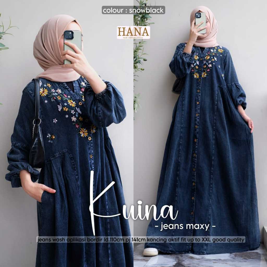 2304 KUINA JEANS MAXY by hANA
