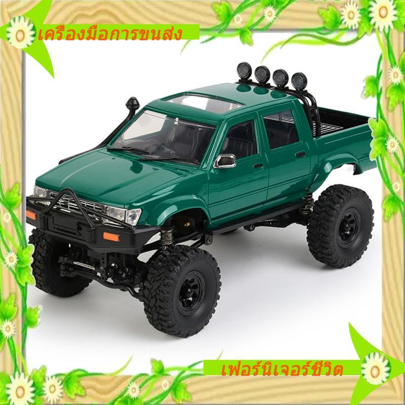 I5- C64-1 1/16 Scale RC รถ 2.4G 4WD รีโมทคอนโทรล Pick-Up รถบรรทุก LED สีเขียวไฟฟ้า Off-Road รถของเล่น