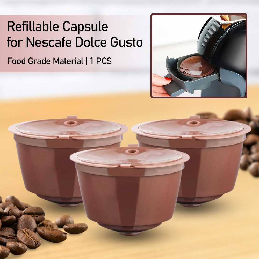 แคปซูลแบบใช้ซ้ําได้ 1 ชิ้นสําหรับ Nescafe Dolce Gusto