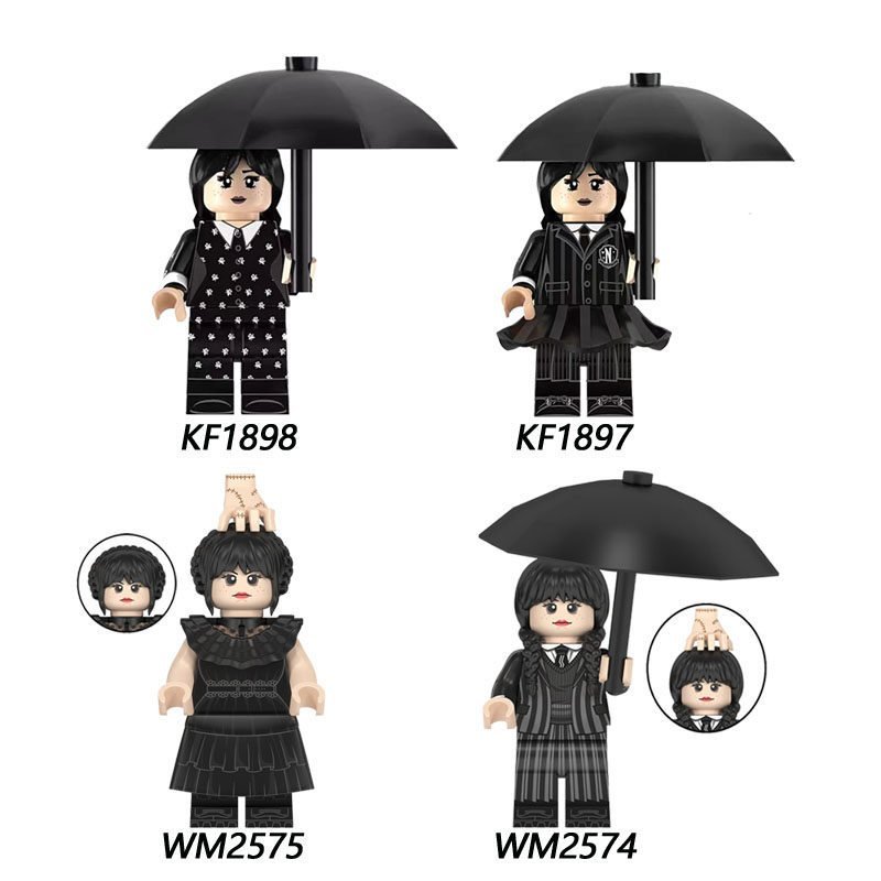 ประกอบของเล่น KF1907 ละครอเมริกัน วันพุธ Adamsday Building Blocks WM2574 TCUJ