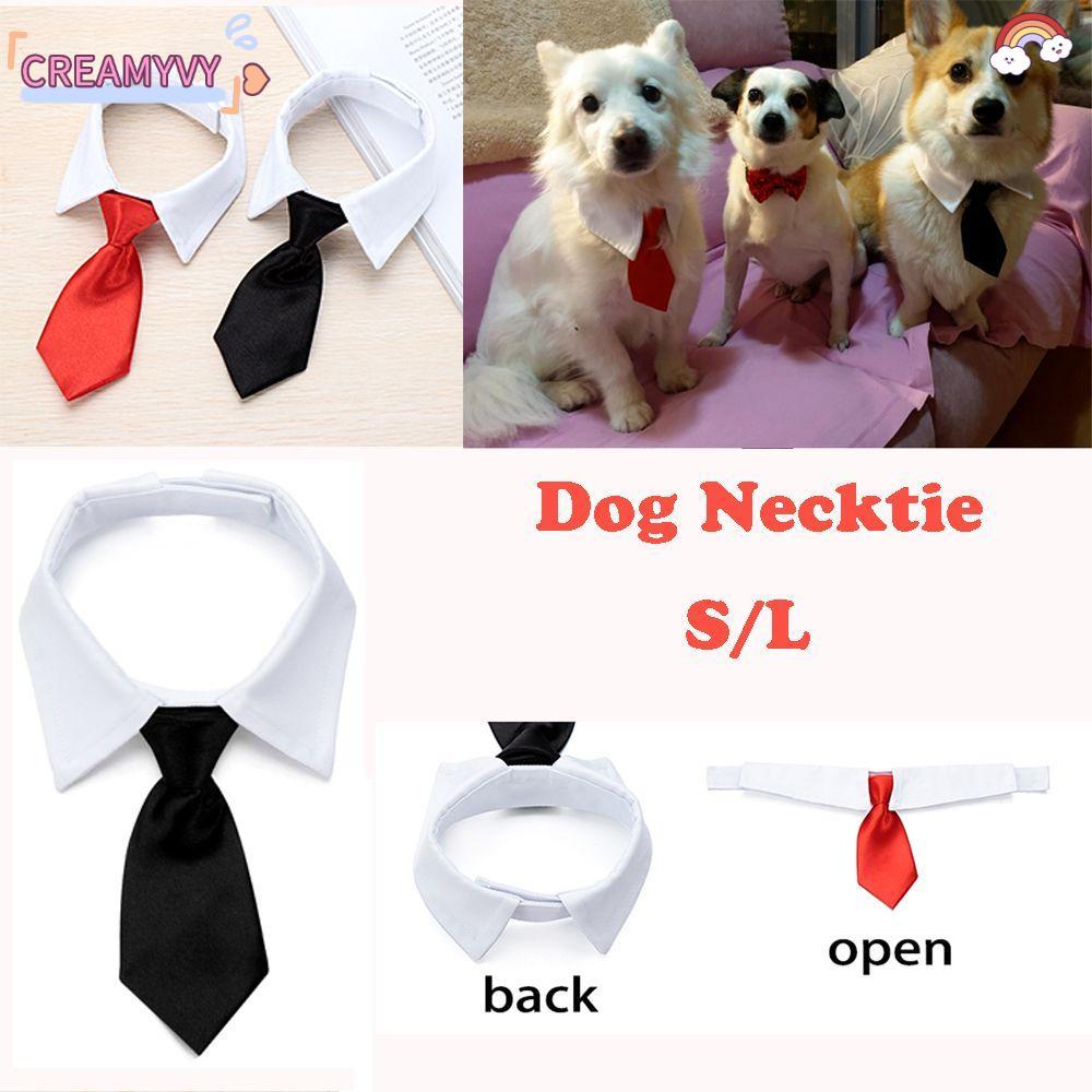 CREAMYVY เนคไทอย่างเป็นทางการแฟชั่นน่ารักสุนัขแมวกรูมมิ่ง Tuxedo Bow Ties อุปกรณ์สัตว์เลี้ยงน่ารัก