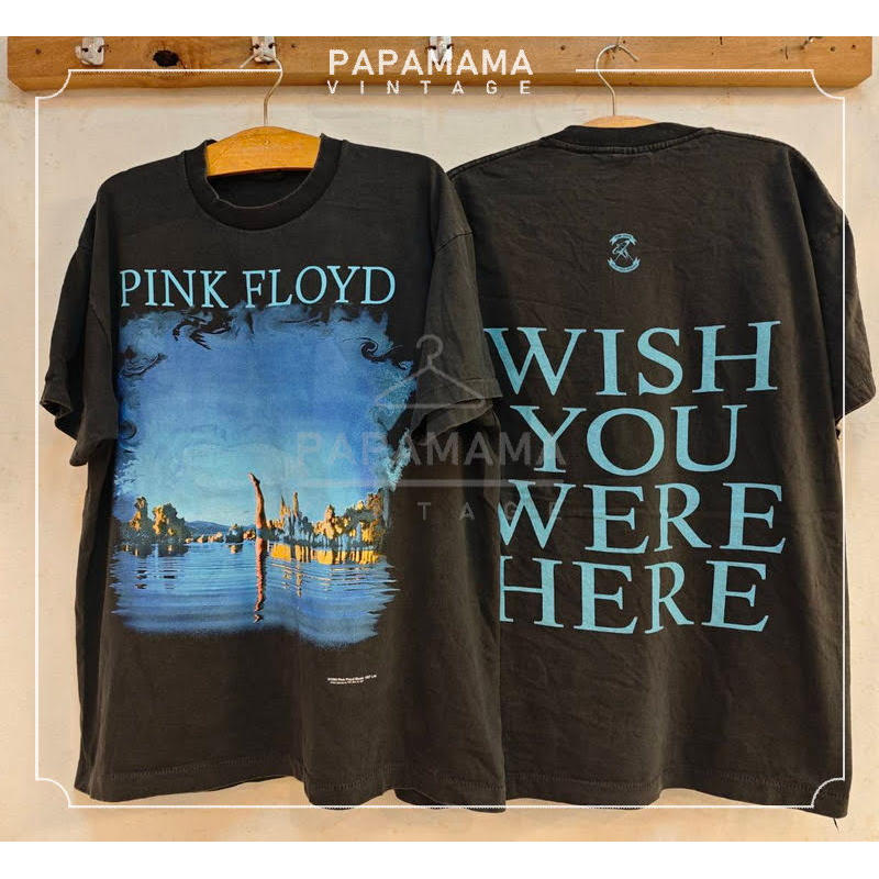 PINK FLOYD 1992 Wish You Were Here Album's Promo Shirt เสื้่อวง เสื้ออัลบั้ม เสื้อวินเทจ papamama vintageยนต์