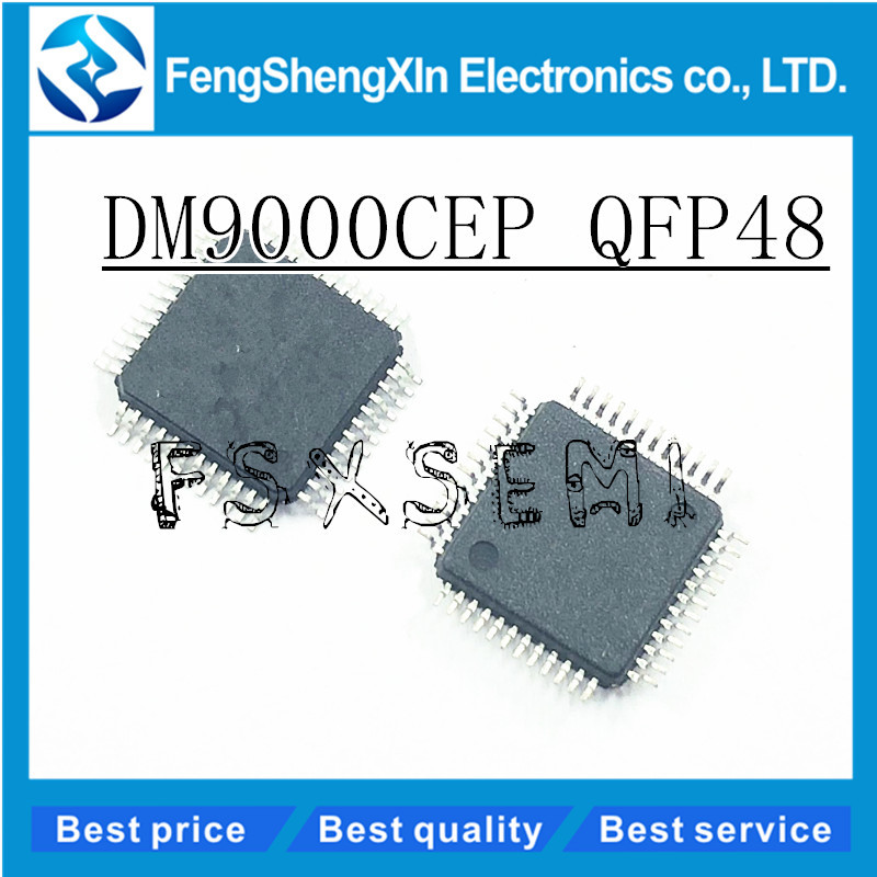 5 ชิ้น/ล็อต DM9000CEP DM9000CE LQFP-48 Ethernet MAC controller