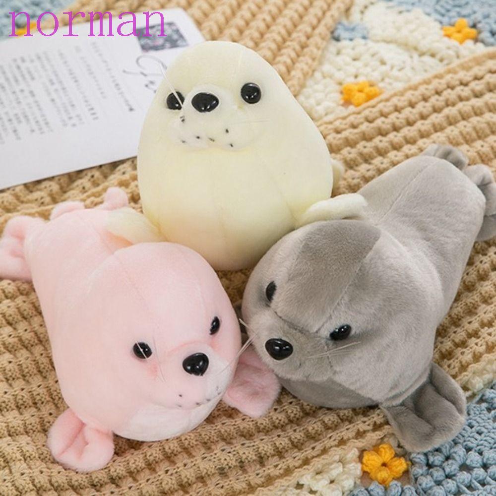 NORMAN Seal ตุ๊กตาตุ๊กตา, Fluffy Soft Seal Plush ตุ๊กตาของเล่น, Casual น่ารัก Plushy น่ารัก Sea Lion