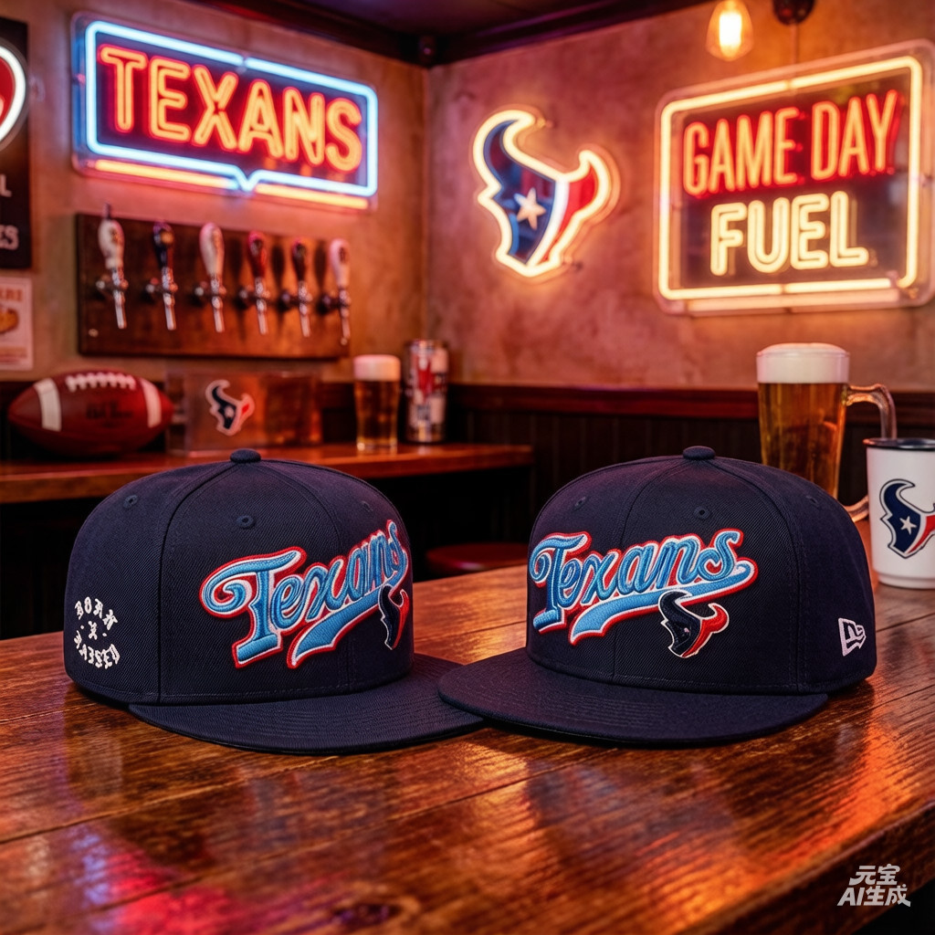 หมวกเบสบอล หมวกปรับได้ Mens New Era Born x ยกกองทัพเรือ Houston Texans 9FIFTY หมวก Snapback หมวกฮิปฮ