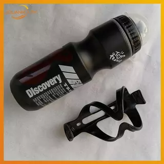 Joliann0 750ML ขวดน้ำสำหรับจักรยานเสือภูเขา กันกระแทกและมีกรงผู้ถือ