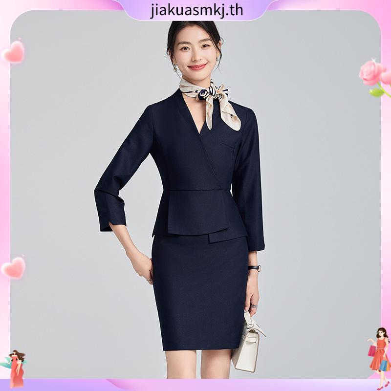 Dress (8802) ทรงไทยบรมพิมาน คอจิตรลดา ผ่าข้าง เรียบร้อย (ป้าย NSK brand)