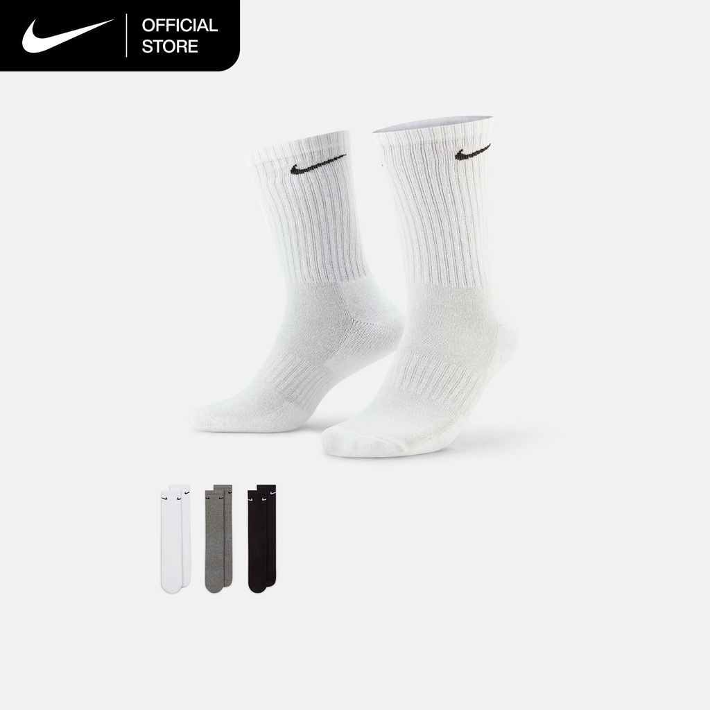 Nike Everyday Cushioned Training Crew (3 Pairs) Socks - Multi-Color [SX7664-964]