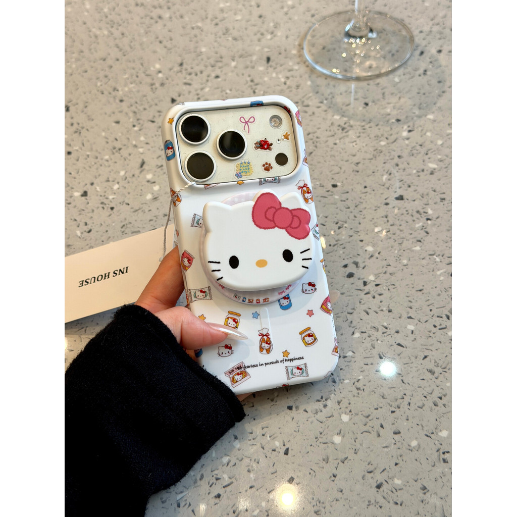 เคสน่ารักสไตล์เกาหลีฟิล์มที่ถอดออกได้แม่เหล็กครึ่งฝาครอบเคสโทรศัพท์แบบแข็งสําหรับ iPhone 17 Pro Max 16 Pro 15 14 Pro Max