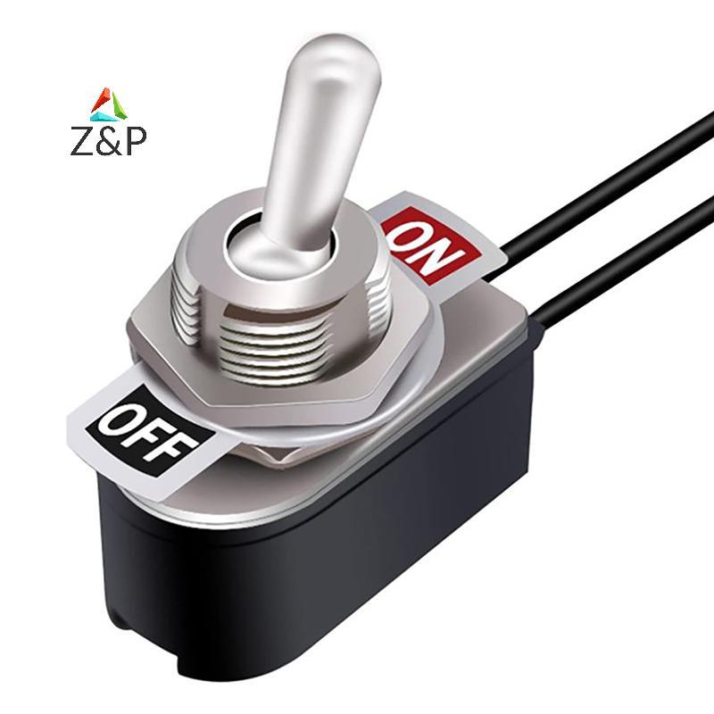 Z&P AC250V 3A On/Off Prewired Standard Toggle Switch พร้อมสายไฟ KNS-1 SPST Contacts Switch อุปกรณ์ไฟฟ้า COD