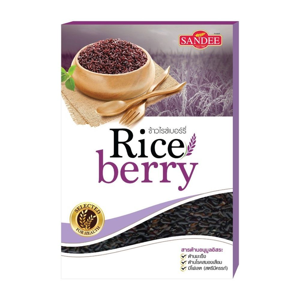 [สินค้าส่งด่วน] แสนดี ข้าวไรซ์เบอร์รี่ 1 กก. SANDEE RICE BERRY 1 KG.