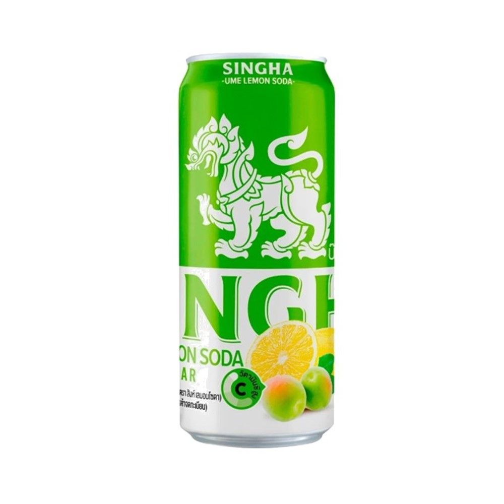 [สินค้าส่งด่วน] สิงห์ เครื่องดื่มรสบ๊วยเลมอนโซดา 330 มล. SINGHA UME LEMON SODA 330 ML.