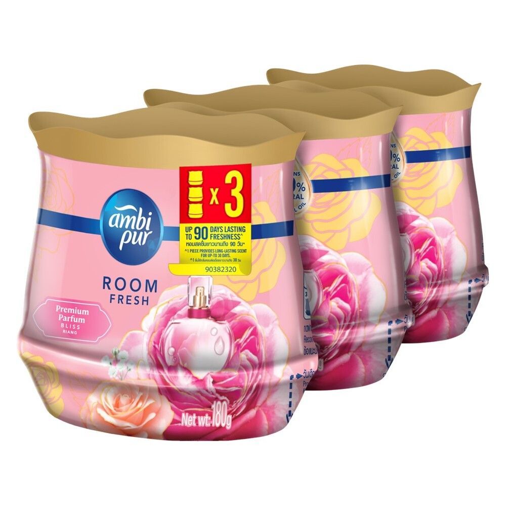 [สินค้าส่งด่วน] แอมบิเพอร์ เจลหอมปรับอากาศ กลิ่น บลิส 180 กรัม X3 AMBIPUR AIR REFRESHING GEL BLISS 180 G. X3