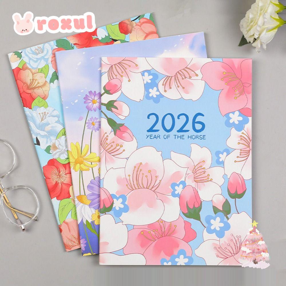 ROXUL 2026 Schedules Notebook, Learning Plan Life Check-in Planner Notebook, ประสิทธิภาพการทํางานแบบ