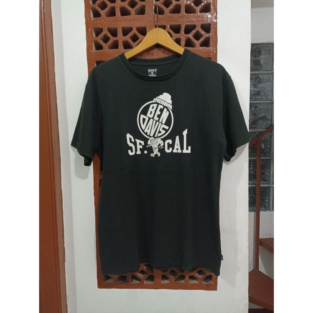 Ben Davis Second Series Vintage Unisex Loose Tee Men ผ้าฝ้าย 100% คุณภาพสูงพิมพ์แขนสั้น Streetwear T