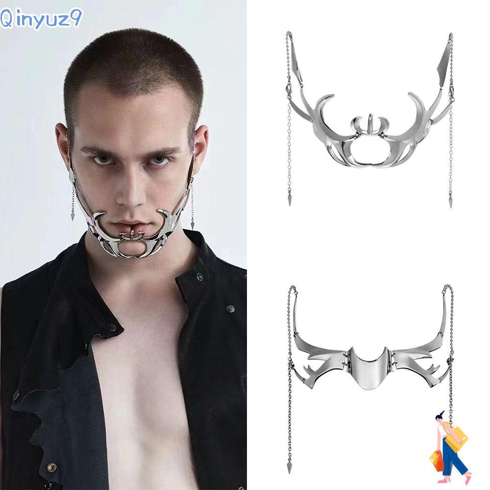 QINYUZ9 Gothic , Cyber Punk Hollow Cyber Punk , แฟชั่น Liquid ไม่สม่ําเสมอเครื่องประดับอุปกรณ์เสริมโ