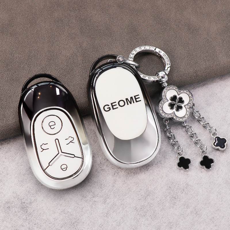 Tpu ฝาครอบกุญแจรถสําหรับ Geely EX2 Geome EX2 pro