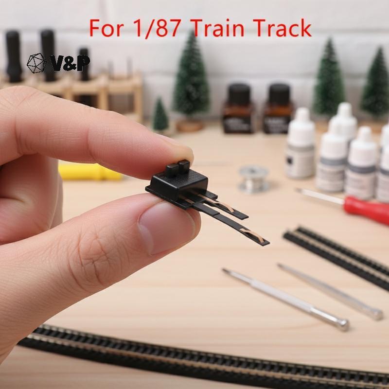 V&P 1 87 HO Scale Train Tra Power Strips สําหรับอุปกรณ์เสริมรุ่นรถไฟอัพเกรดการเชื่อมต่อไฟฟ้าติดตั้งง