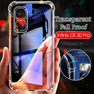 เคสสําหรับ infinix GT 50 5 0 Pro 50Pro GT50 Pro GT50Pro infinixGT50Pro X6891 4G 5G 2026 โปร่งใสซิลิคอนอ่อนเคสโทรศัพท์ Anti-fall กันกระแทกป้องกันปกหลัง