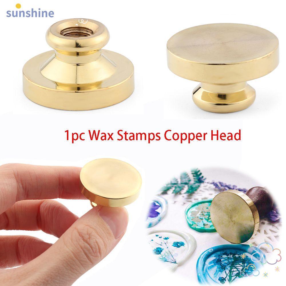 SSUNSHINE ตราประทับสีโลหะ Retro การพิมพ์ DIY Craft Envelope Wax Sealing Stamp